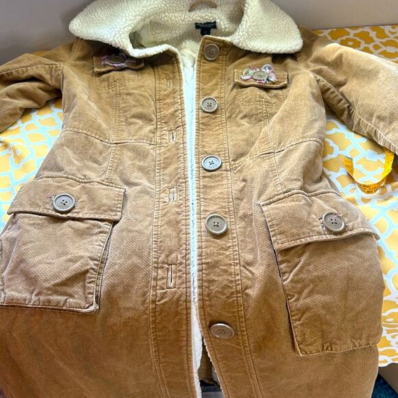 American Eagle Outfitters Unique Brown sherpa Trench Barn Coat Small - Picture 11 of 13